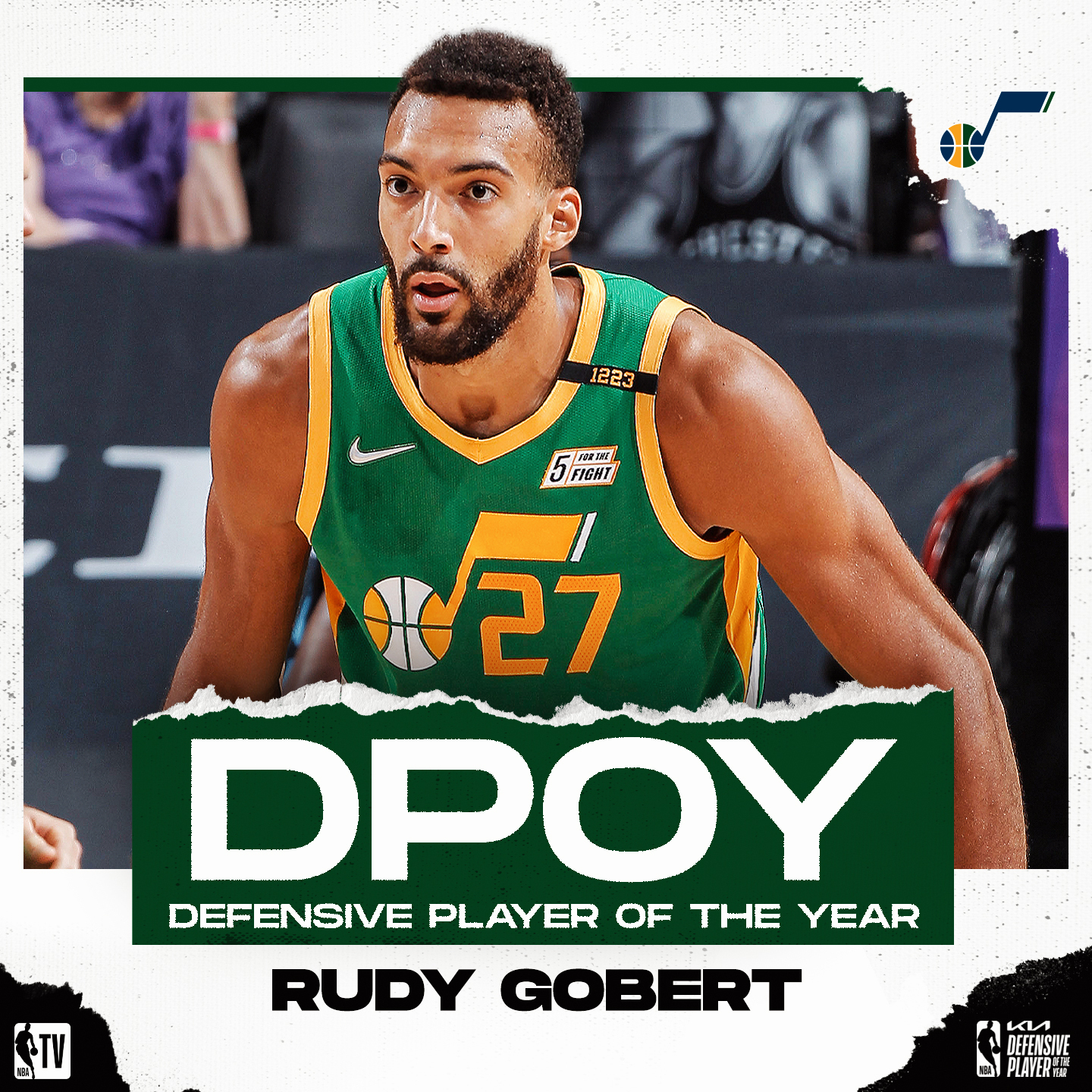 Jazz's Rudy Gobert wins 2020-21 NBA Defensive Player of the Year award